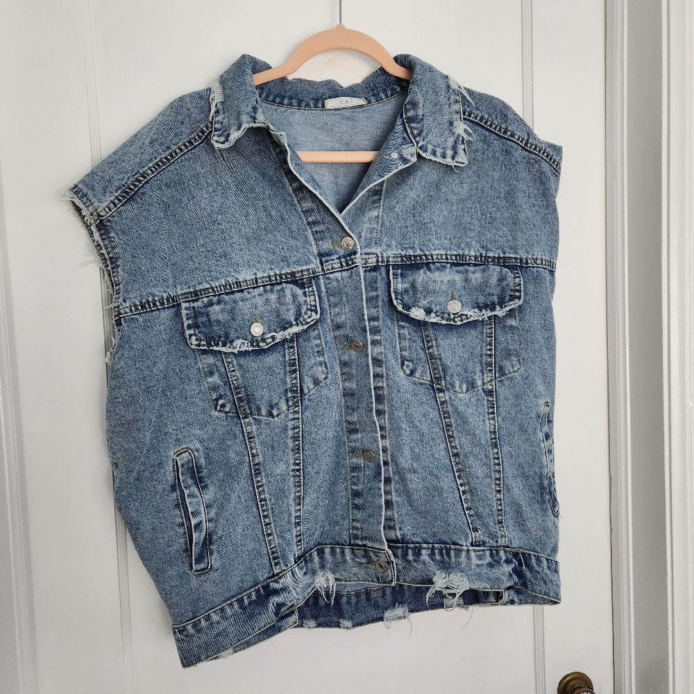 C X J Jean Vest